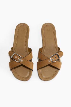 Bella Crossover Slide Sandals