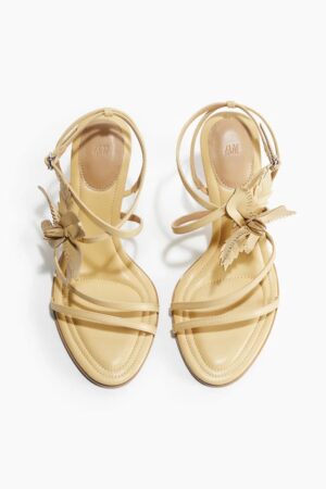 Flora Knot Heeled Sandals